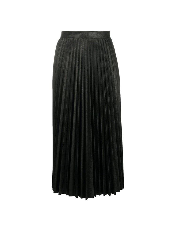 FAUX LEATHER PLEATED SKIRT MM6  인조 가죽 플리츠 스커트 - 아데쿠베