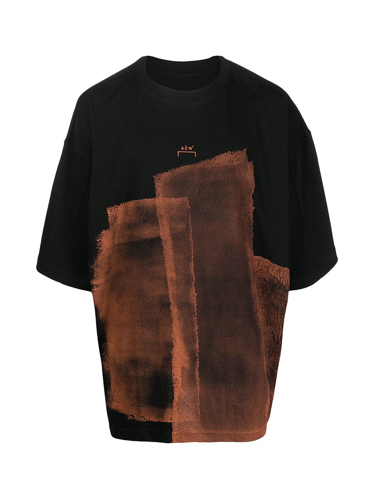 BLACK COLLAGE T-SHIRT  ACW(어콜드월) 블랙 남성 티셔츠 - 아데쿠베